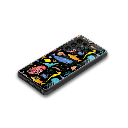atomic ocean back phone cover | glass case for samsung galaxy s25 ultra