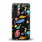 atomic ocean back phone cover | glass case for samsung galaxy s24 fe