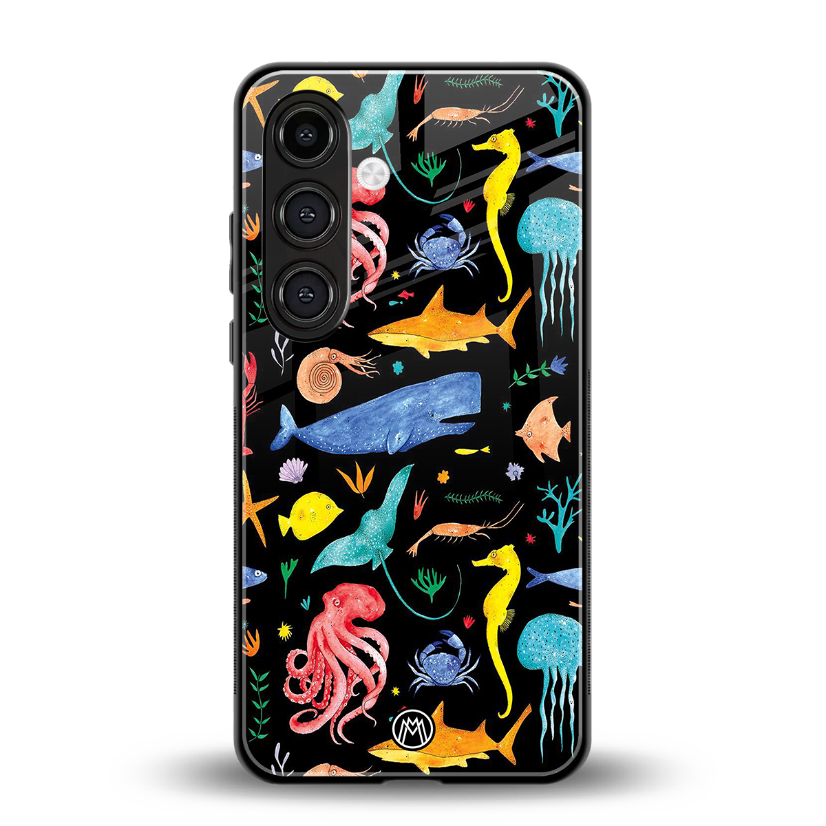 atomic ocean back phone cover | glass case for samsung galaxy s24 plus