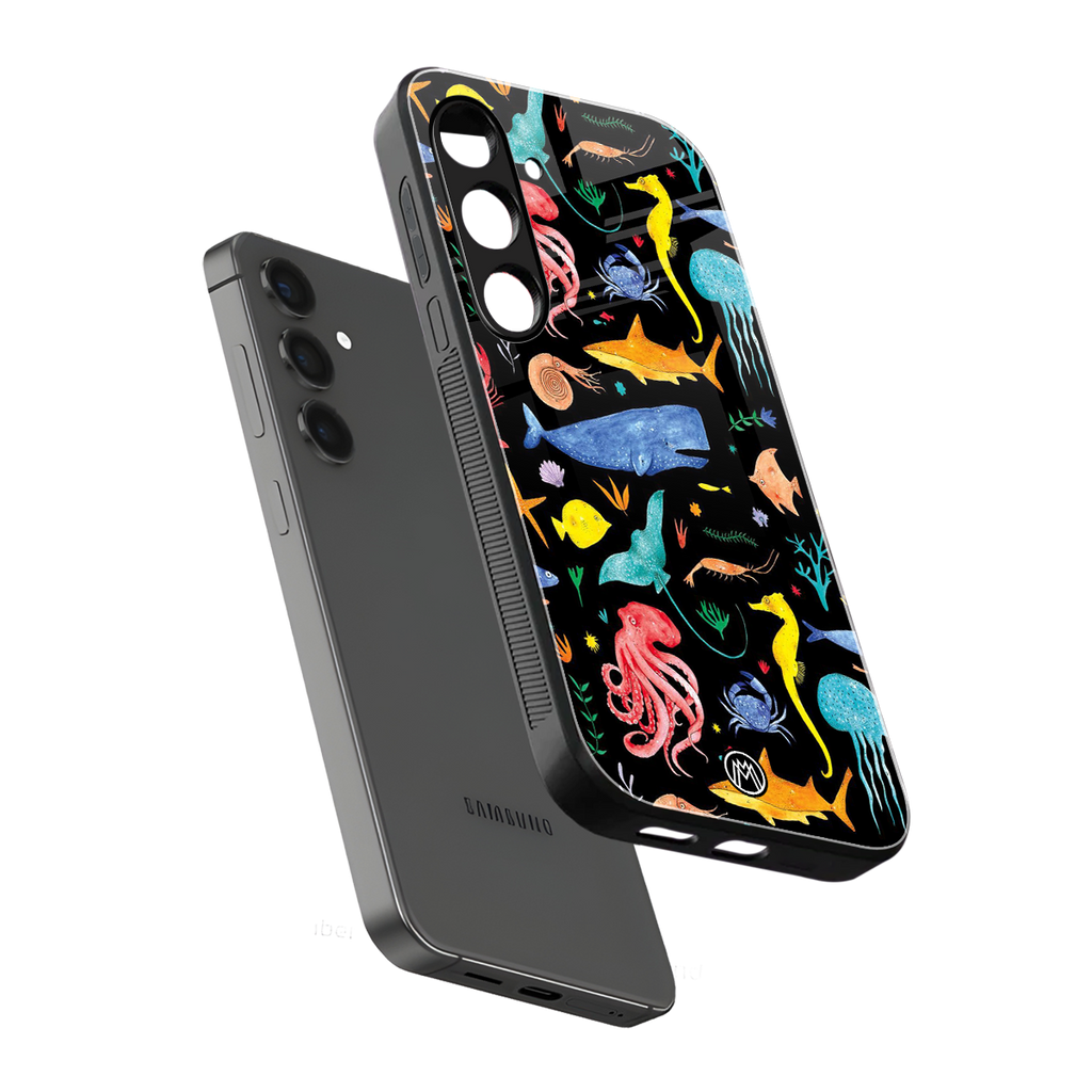 atomic ocean back phone cover | glass case for samsung galaxy s24