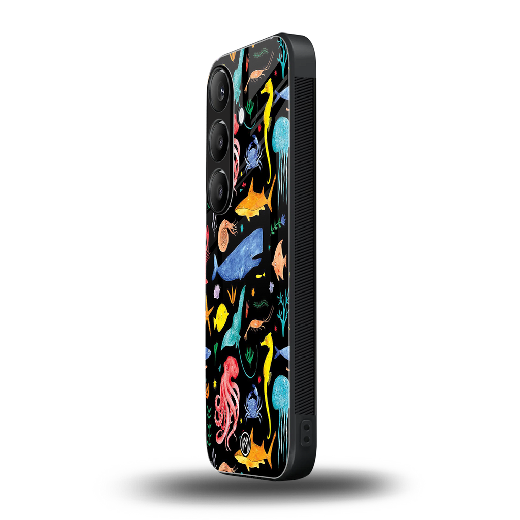 atomic ocean back phone cover | glass case for samsung galaxy s24 plus