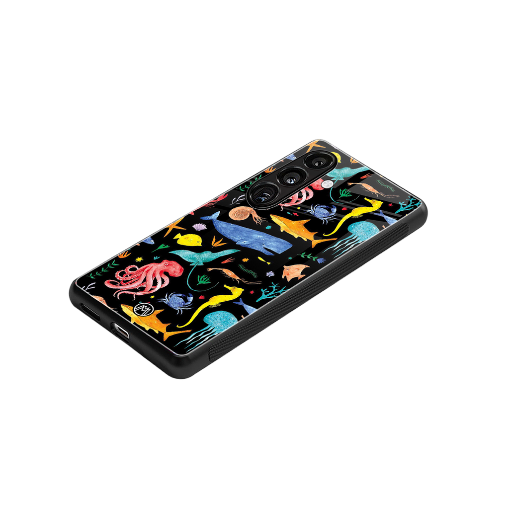 atomic ocean back phone cover | glass case for samsung galaxy s24