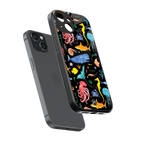 atomic ocean back phone cover | glass case for iphone 15