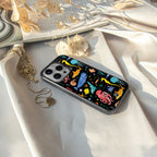 atomic ocean back phone cover | glass case for iphone 16 pro