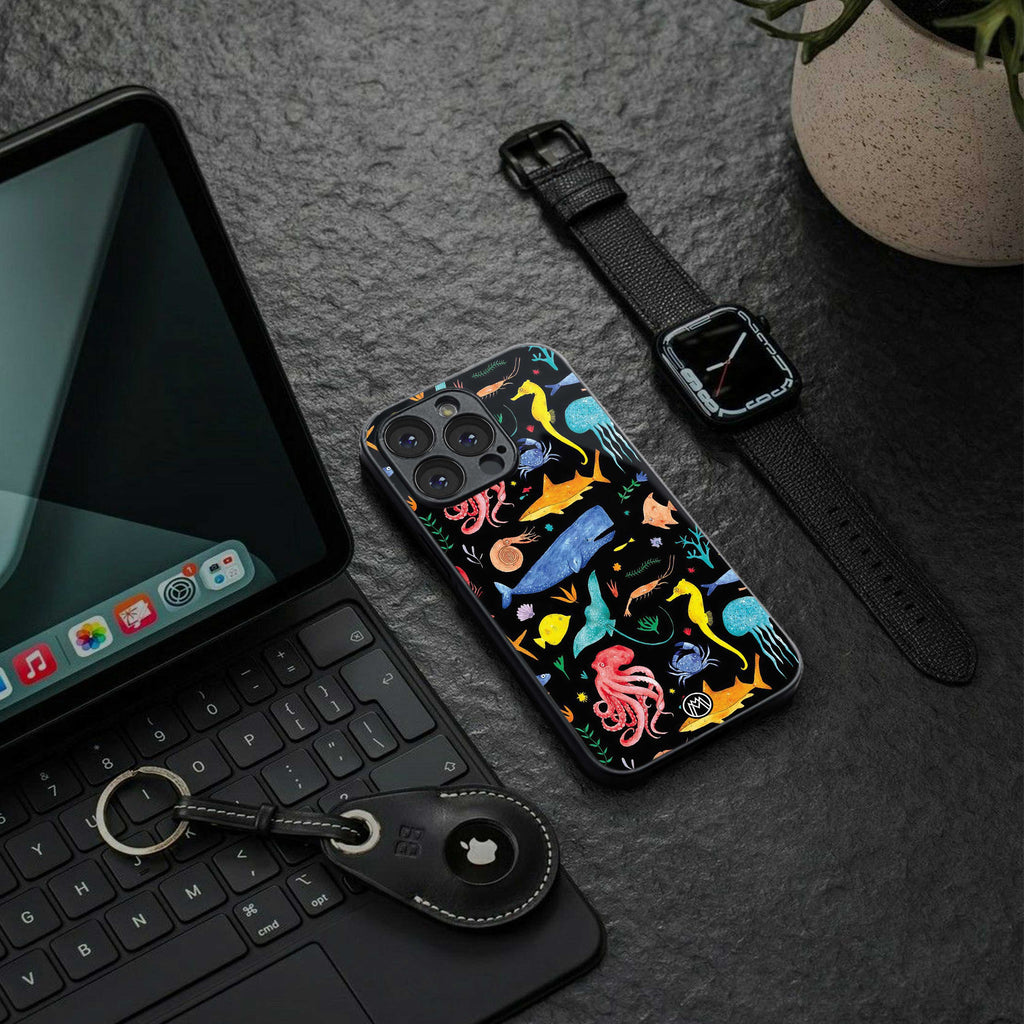 atomic ocean back phone cover | glass case for nothing phone 1