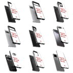 Durable Glass Back Mobile Case for iPhone, Samsung, OnePlus, Google Pixel, Redmi, Vivo, Oppo
