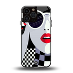 attitude queen back phone cover | glass case for iphone 13 pro max