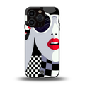 attitude queen back phone cover | glass case for iphone 13 pro