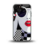 attitude queen back phone cover | glass case for iphone 13