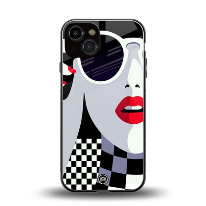 attitude queen back phone cover | glass case for iphone 13