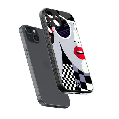 attitude queen back phone cover | glass case for iphone 13
