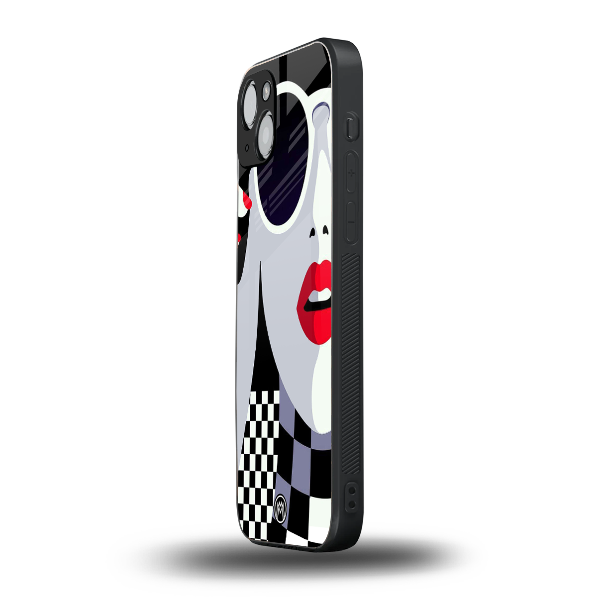 attitude queen back phone cover | glass case for iphone 14 plus