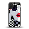 attitude queen back phone cover | glass case for iphone 16 plus