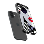attitude queen back phone cover | glass case for iphone 16 plus
