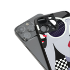 attitude queen back phone cover | glass case for iphone 16