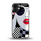 attitude queen back phone cover | glass case for iphone 16
