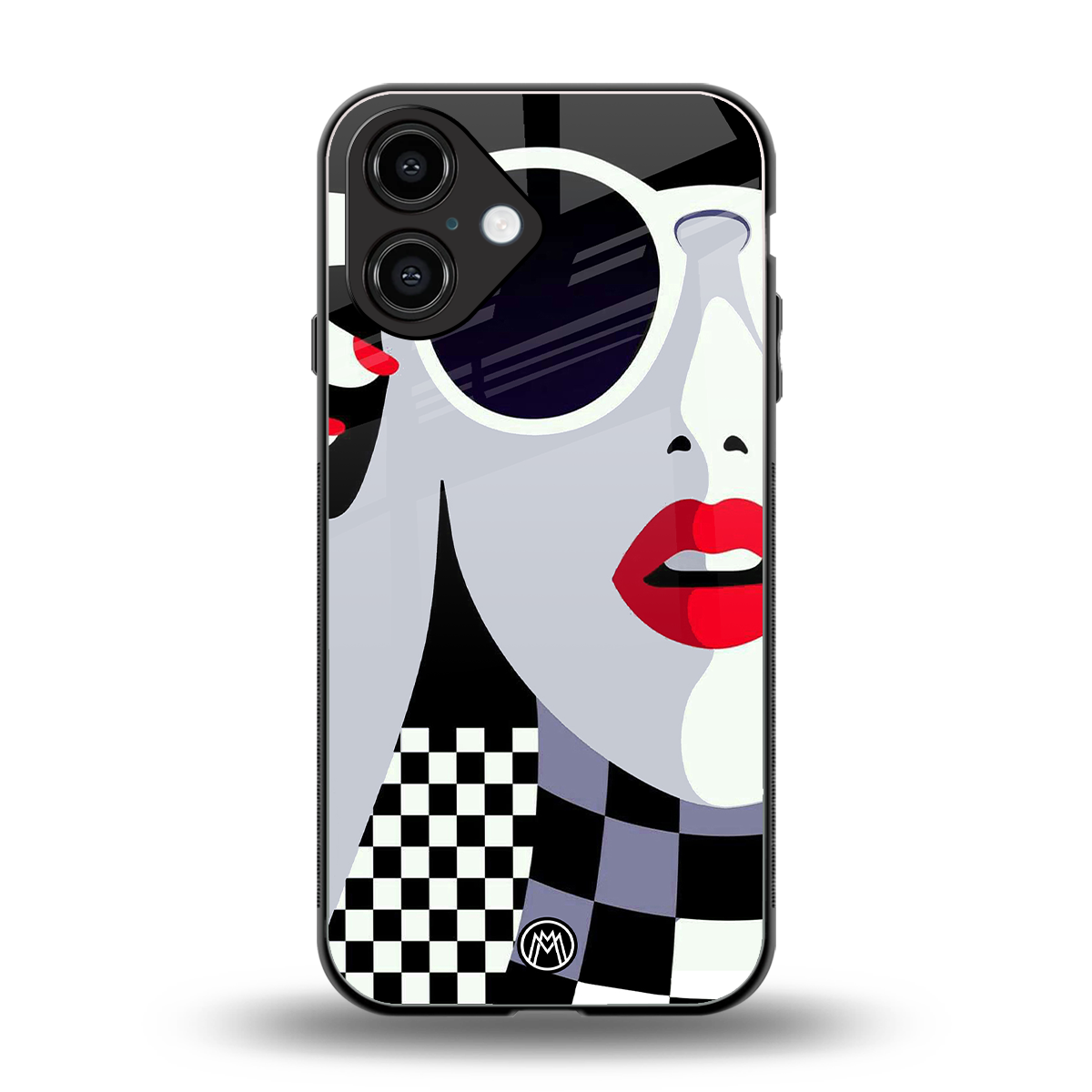 attitude queen back phone cover | glass case for iphone 16