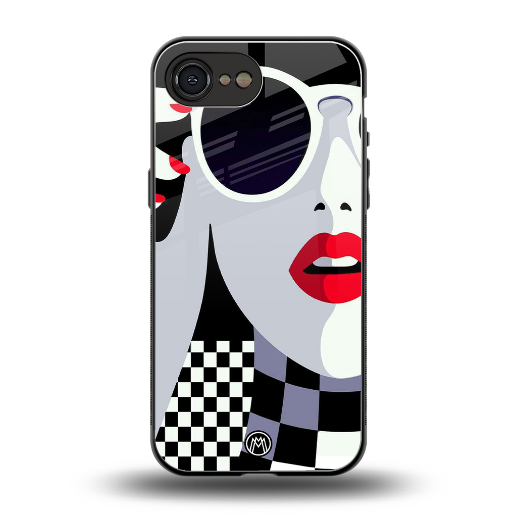 attitude queen back phone cover | glass case for iphone 16e