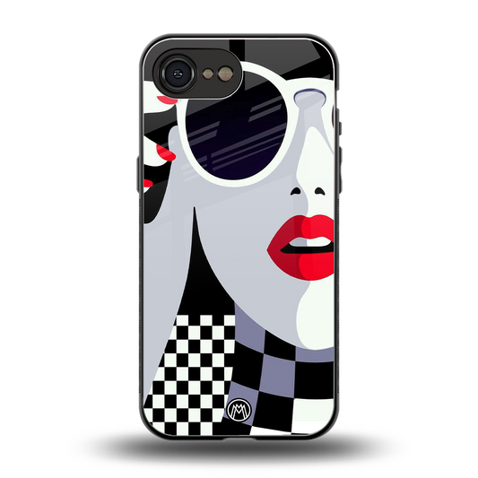 attitude queen back phone cover | glass case for iphone 16e