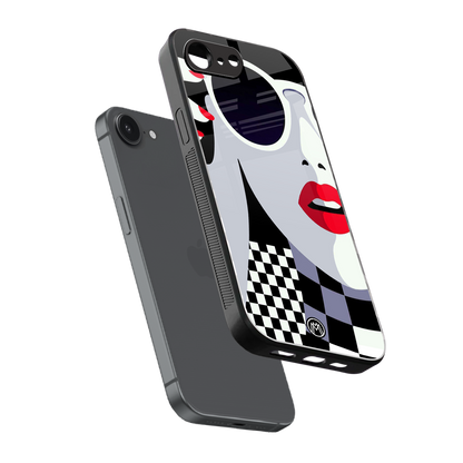 attitude queen back phone cover | glass case for iphone 16e