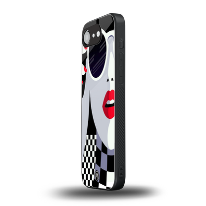 attitude queen back phone cover | glass case for iphone 16e