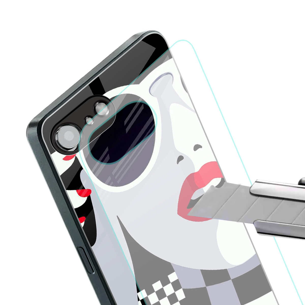 attitude queen back phone cover | glass case for iphone 16e