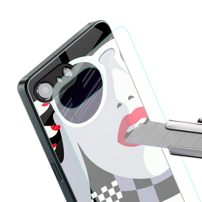 attitude queen back phone cover | glass case for iphone 16e