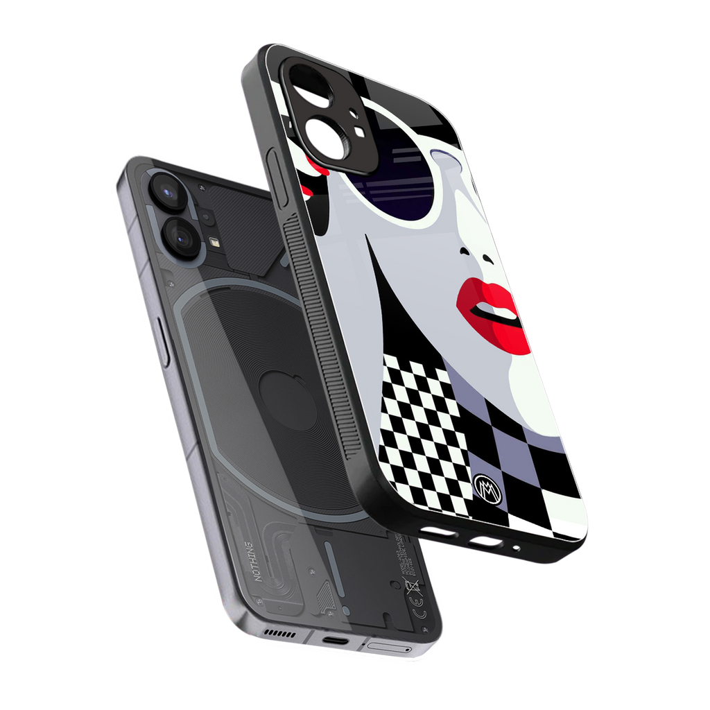 attitude queen back phone cover | glass case for nothing phone 1