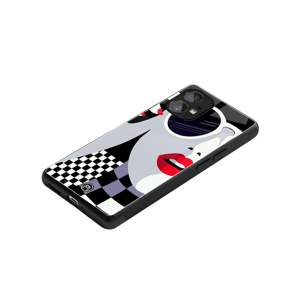 attitude queen back phone cover | glass case for nothing phone 1
