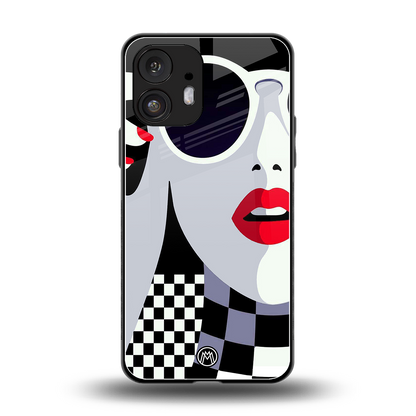 attitude queen back phone cover | glass case for nothing phone 2