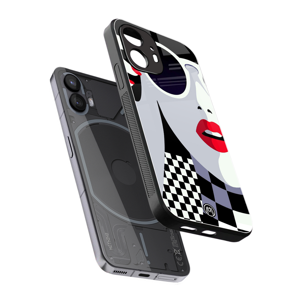 attitude queen back phone cover | glass case for nothing phone 2