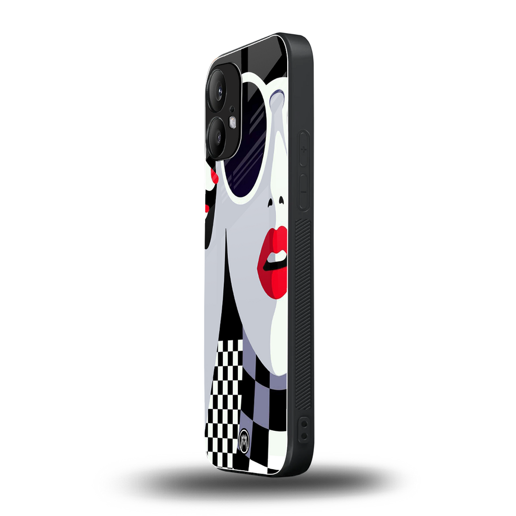 attitude queen back phone cover | glass case for nothing phone 2