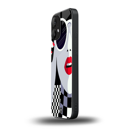 attitude queen back phone cover | glass case for nothing phone 2