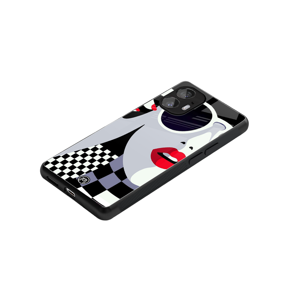 attitude queen back phone cover | glass case for nothing phone 2