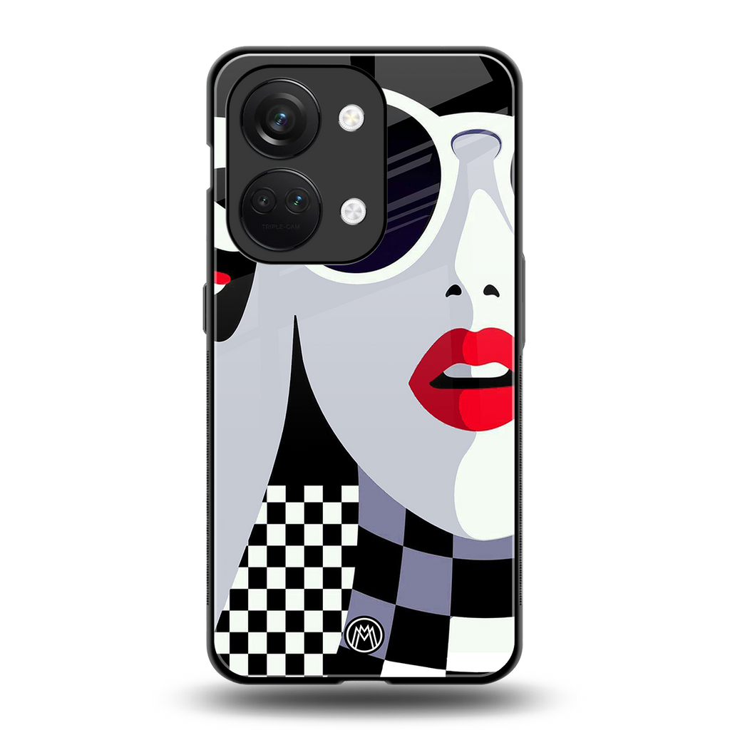 attitude queen back phone cover | glass case for oneplus nord 3