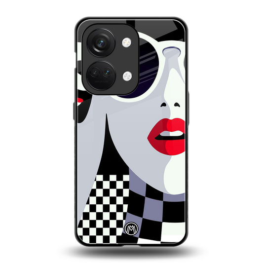 attitude queen back phone cover | glass case for oneplus nord 3