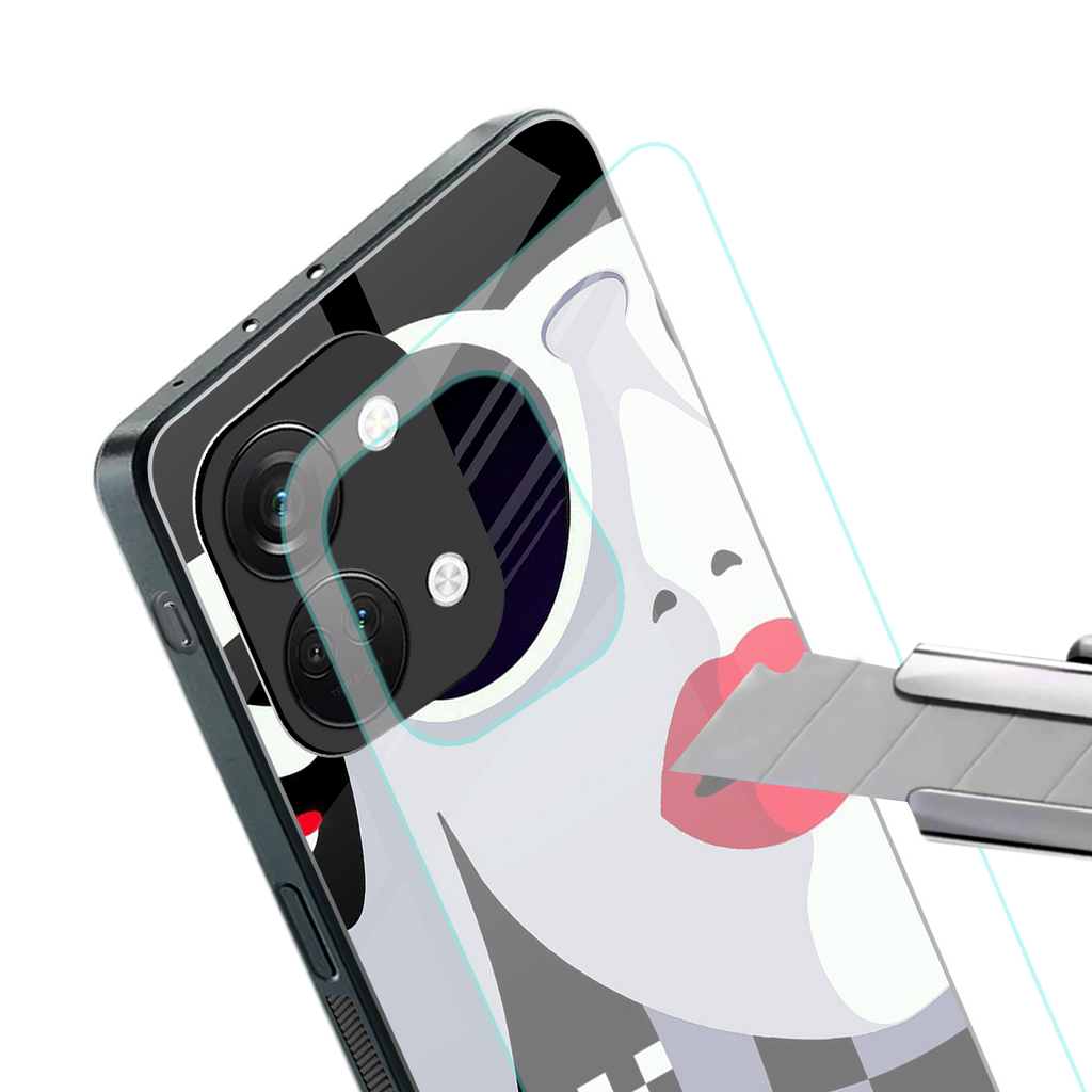 attitude queen back phone cover | glass case for oneplus nord 3