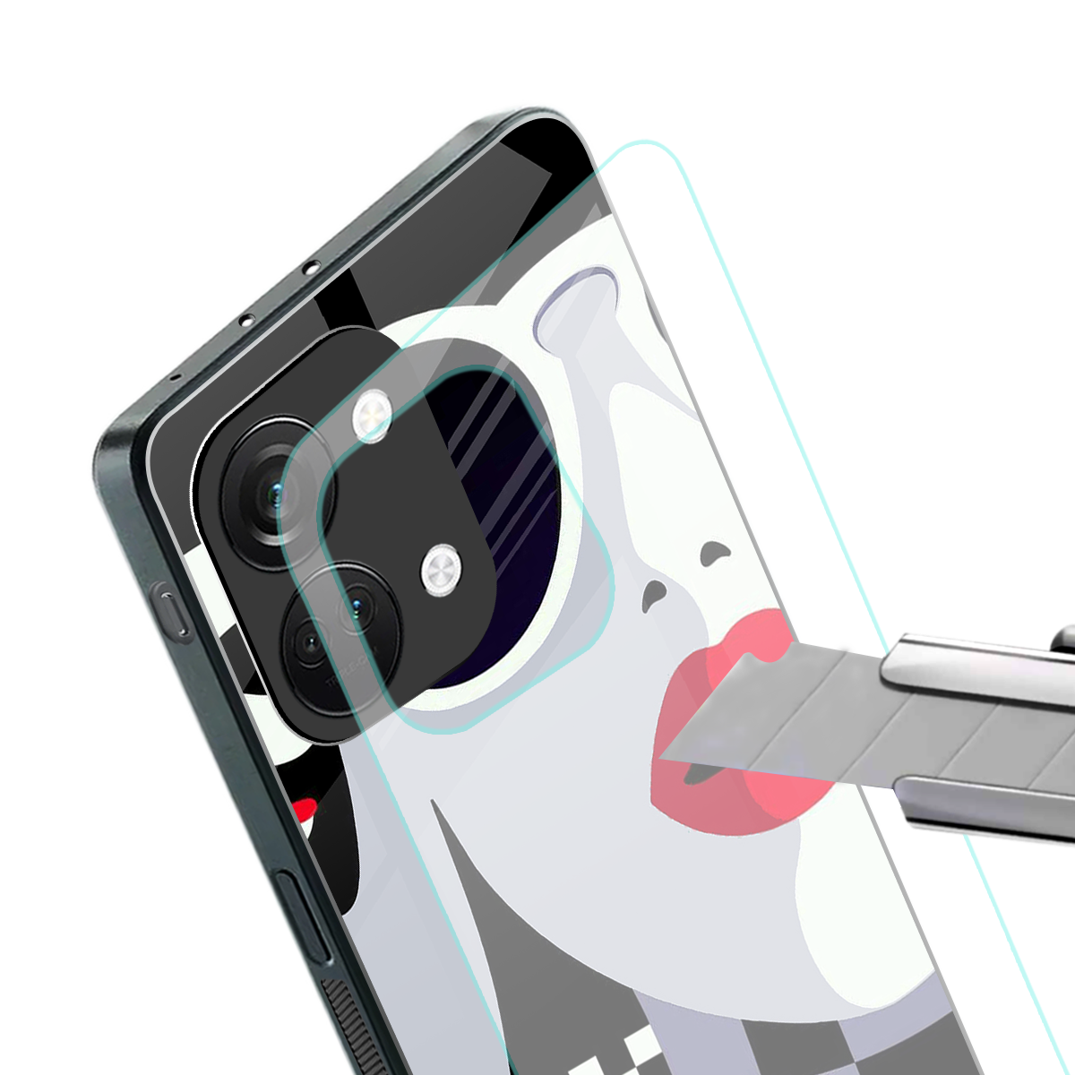 attitude queen back phone cover | glass case for oneplus nord 3