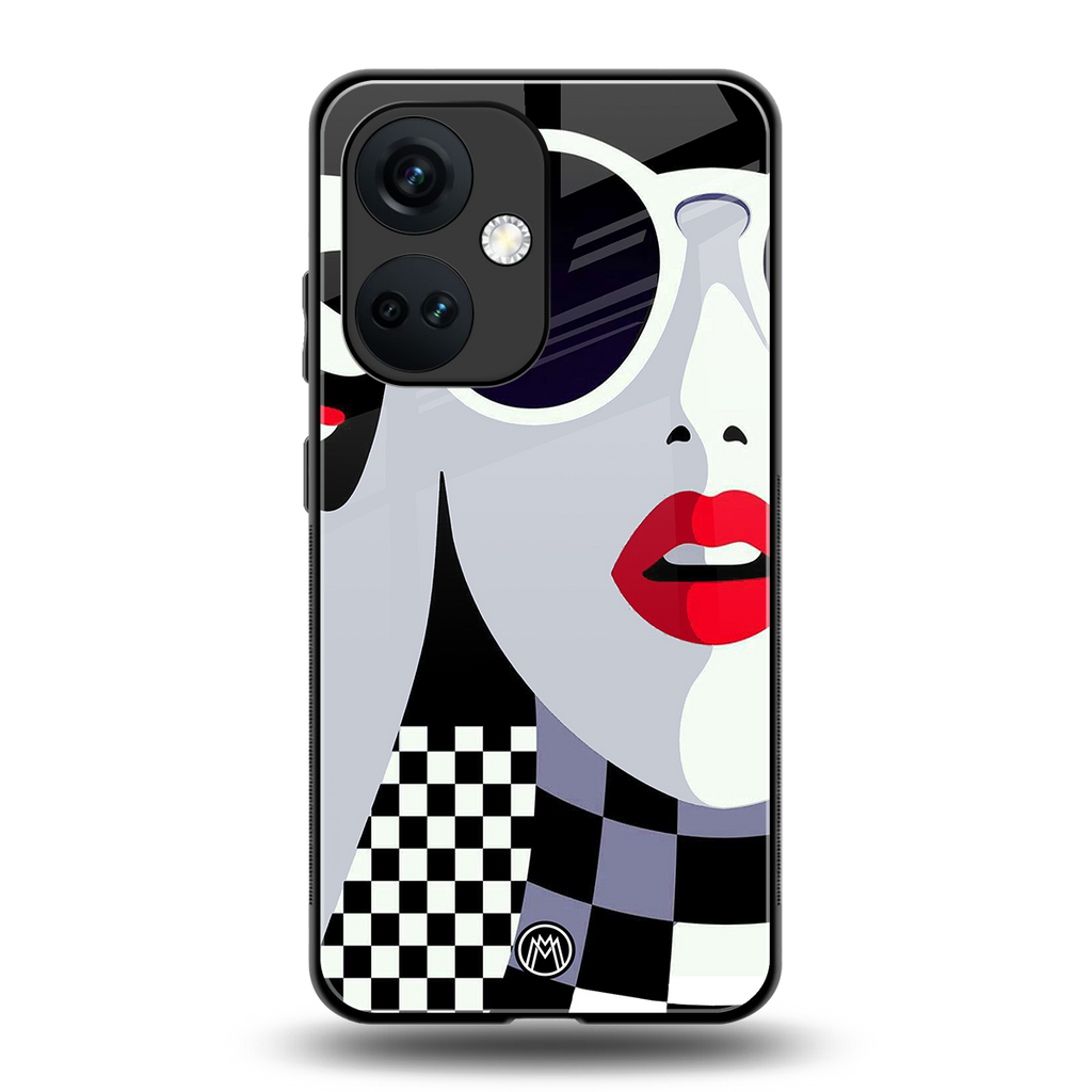 attitude queen back phone cover | glass case for oneplus nord ce 3