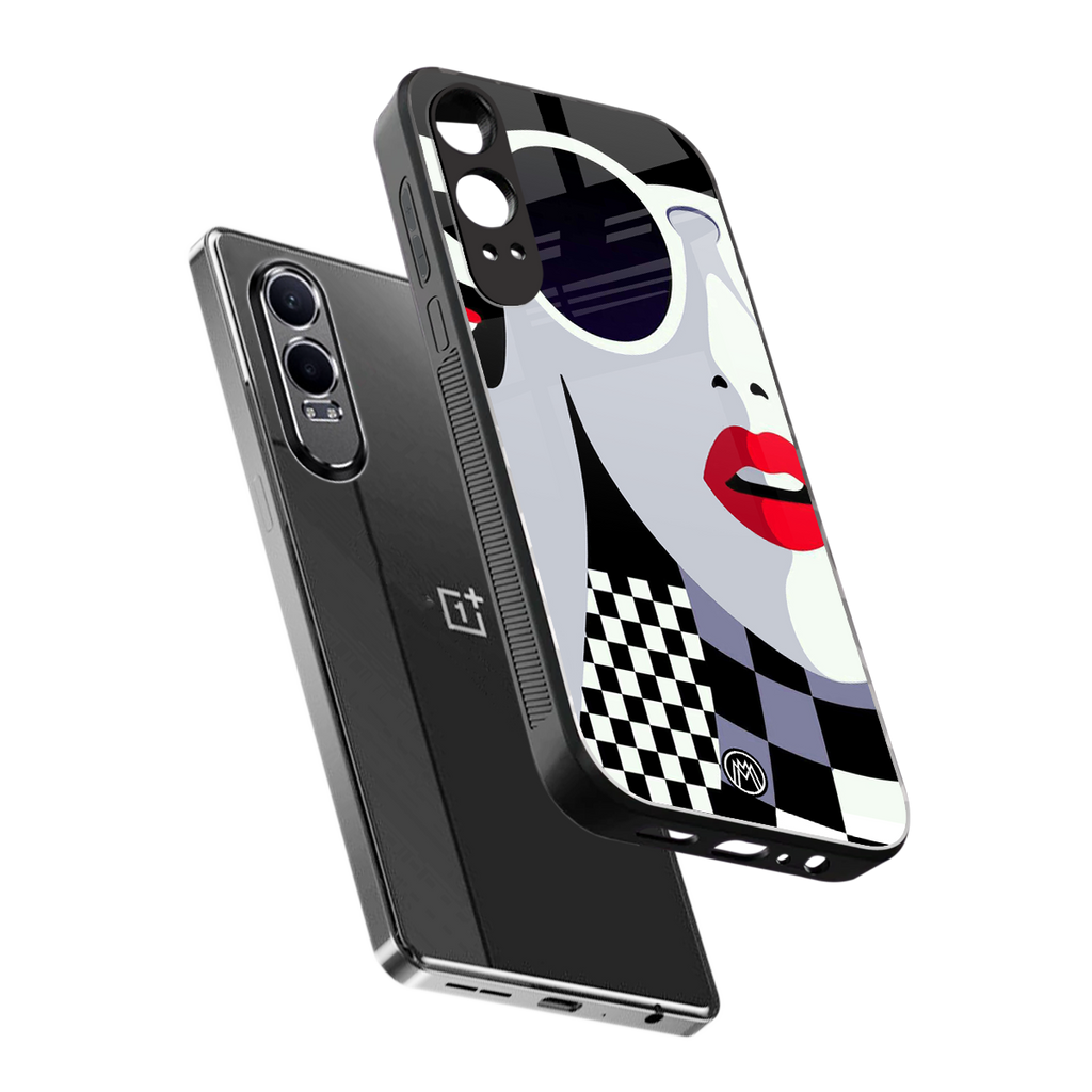 attitude queen back phone cover | glass case for oneplus nord ce 4 lite