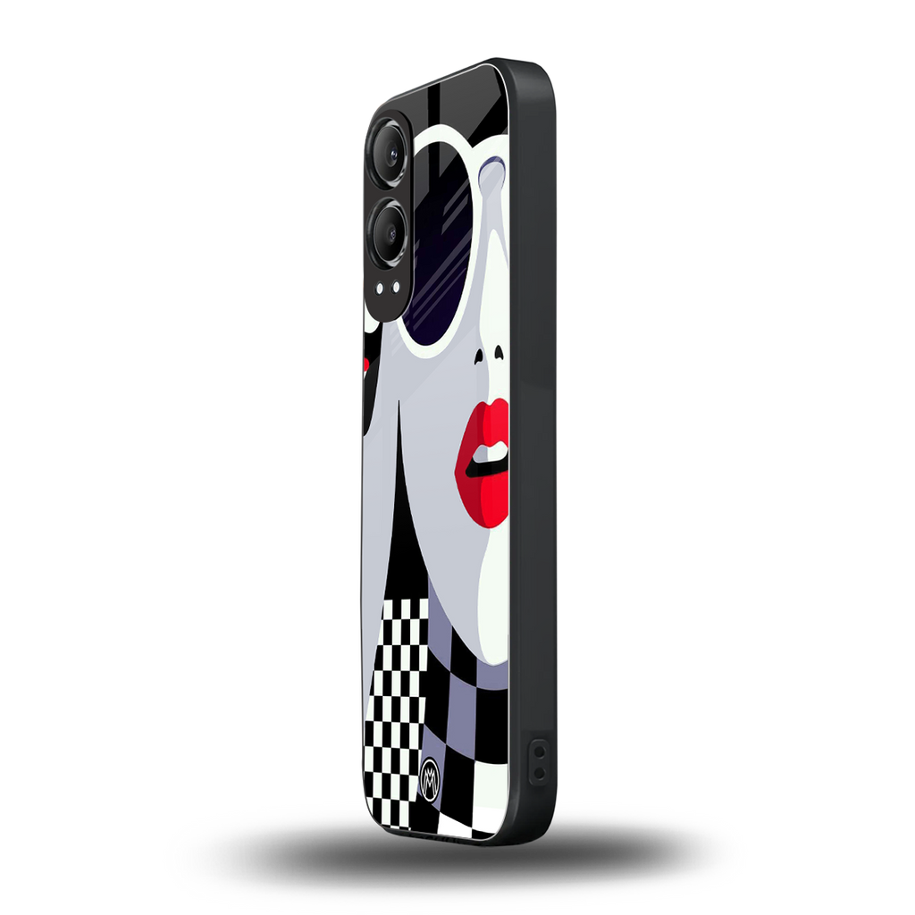 attitude queen back phone cover | glass case for oneplus nord ce 4 lite