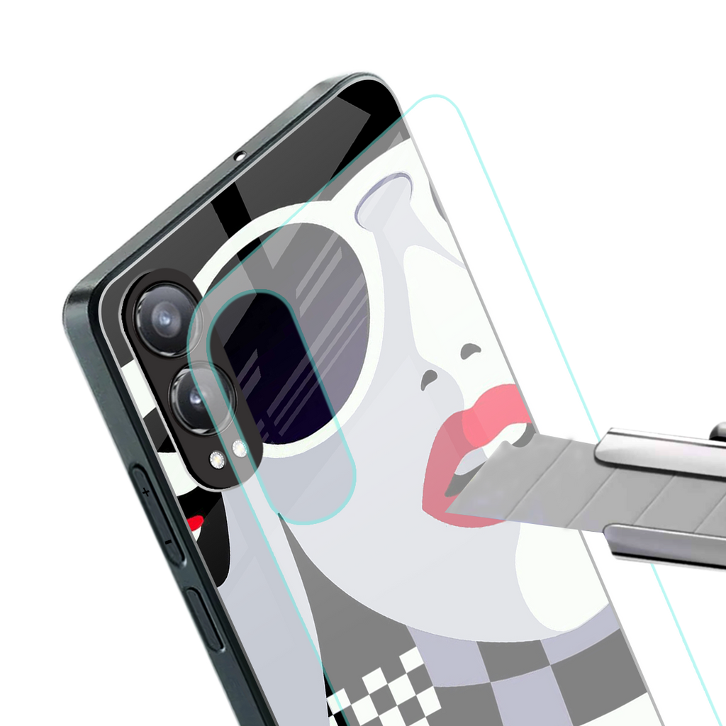 attitude queen back phone cover | glass case for oneplus nord ce 4 lite