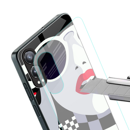 attitude queen back phone cover | glass case for oneplus nord ce 4 lite