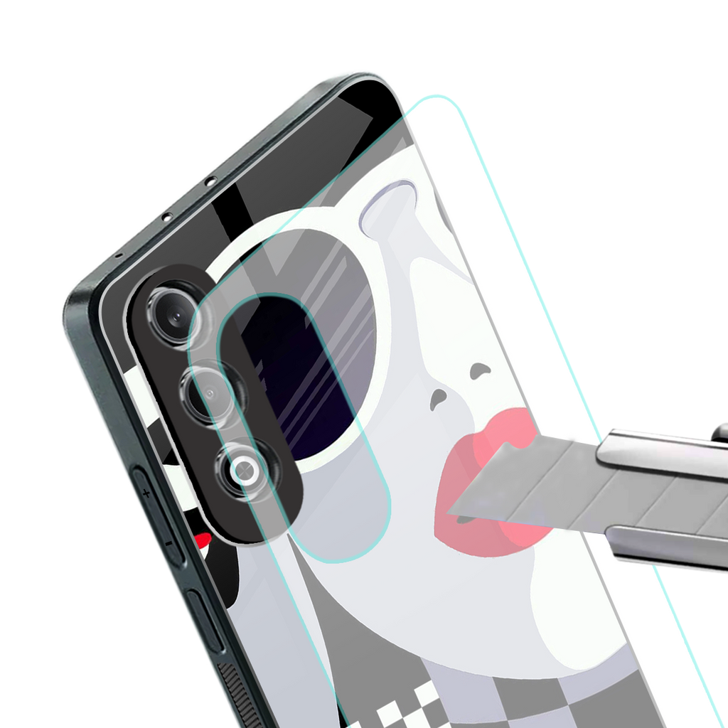 attitude queen back phone cover | glass case for oneplus nord ce 4