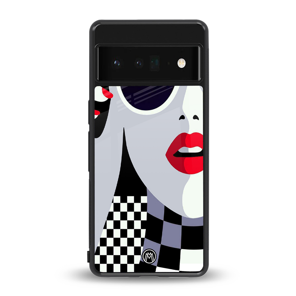 attitude queen back phone cover | glass case for google pixel 6 pro