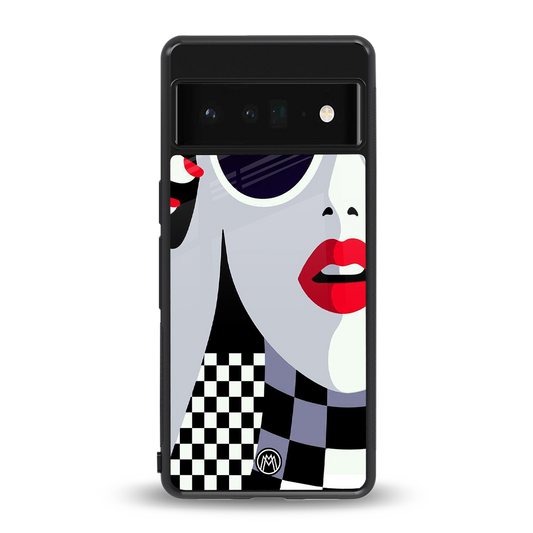 attitude queen back phone cover | glass case for google pixel 6 pro
