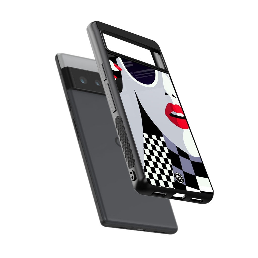 attitude queen back phone cover | glass case for google pixel 6 pro