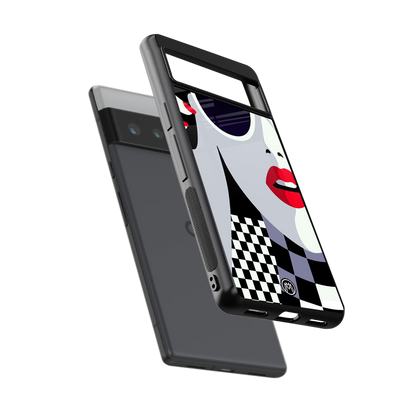 attitude queen back phone cover | glass case for google pixel 6 pro