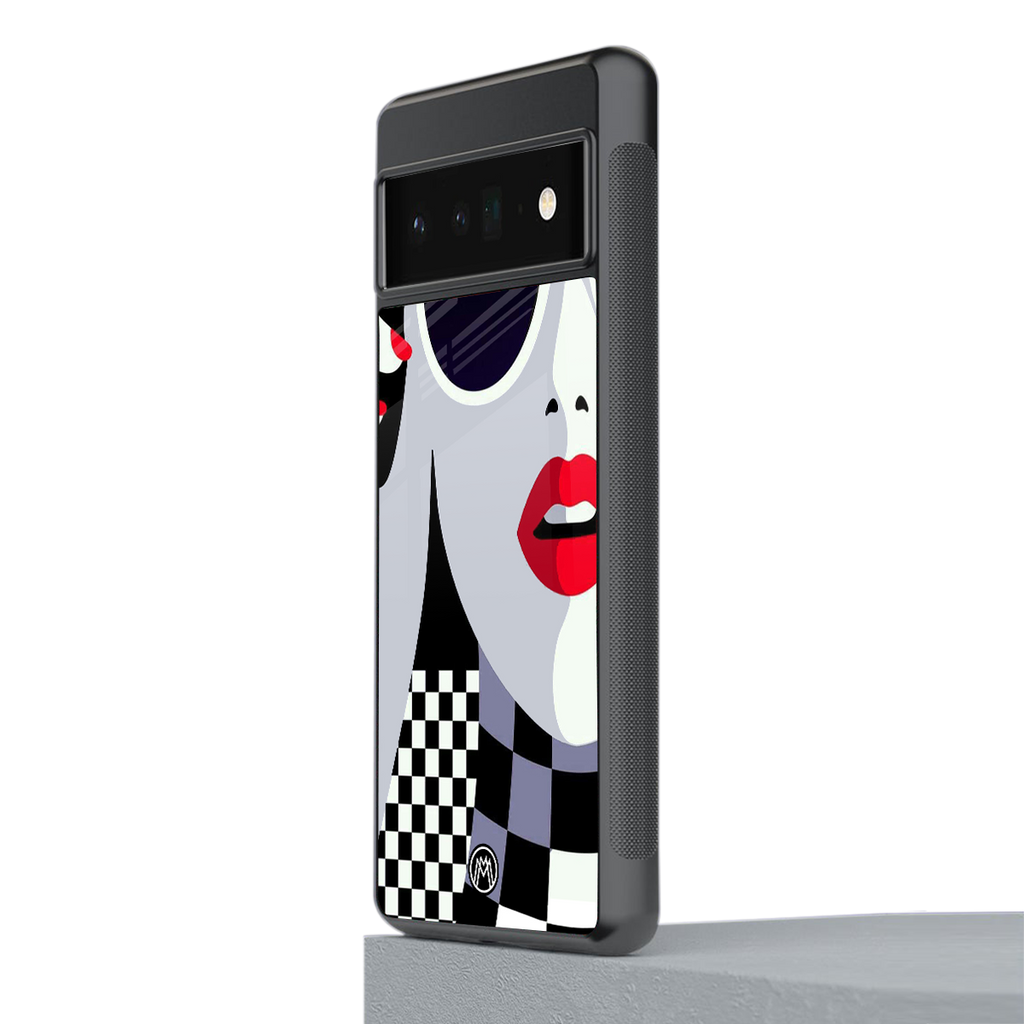 attitude queen back phone cover | glass case for google pixel 6 pro