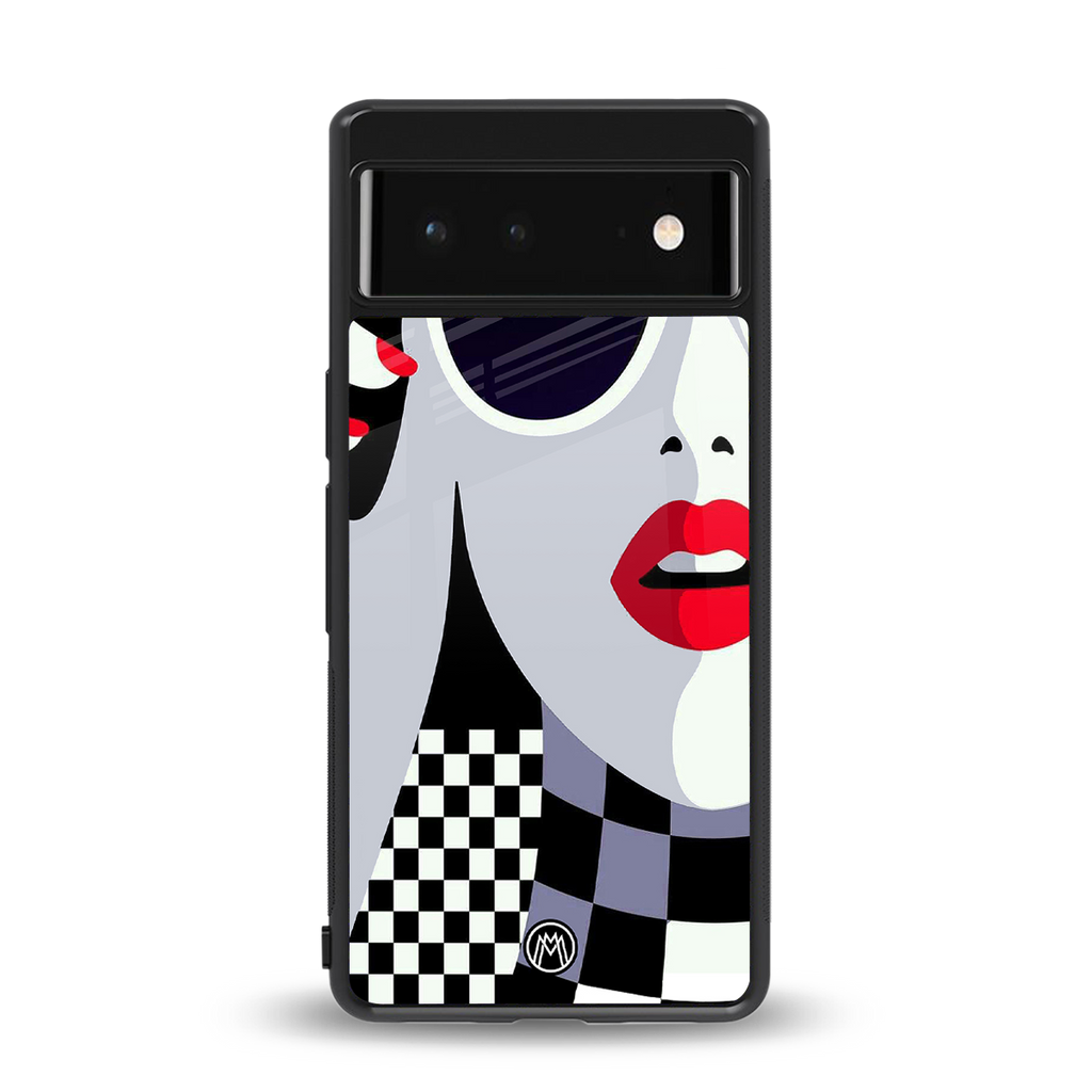 attitude queen back phone cover | glass case for google pixel 6